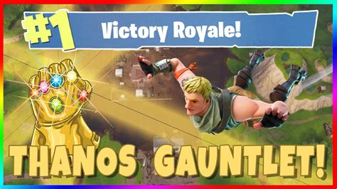 Fortnite Infinity Gauntlet Gameplay Play As Thanos In Fortnite Battle