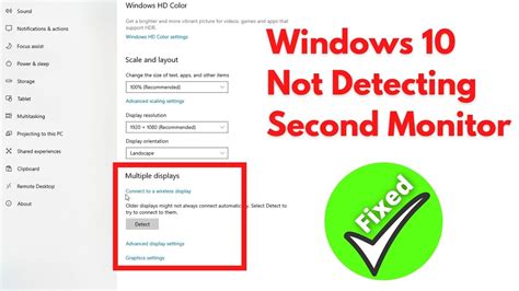 windows 10 not detecting second monitor solution for connecting second monitor in windows 10