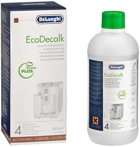 The de'longhi descale solution consists of natural ingredients which are completely safe for use with our coffee machines and will be gentle on working parts. Delonghi ECODECALK Coffee Machine Descaler Cleaning Liquid ...