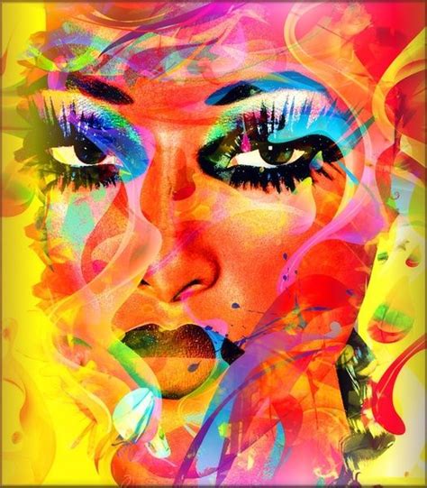 Colorful Abstract Womans Face Art Print By Tk0920 Society6 Free