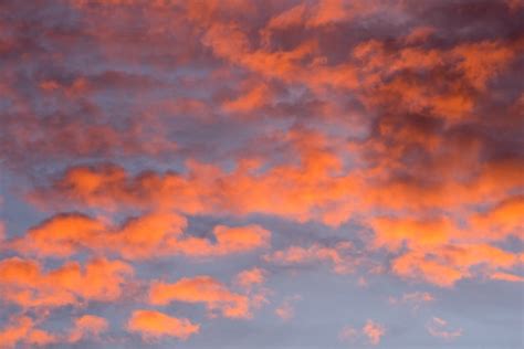 Premium Photo Sunset Red Sky With Clouds Horizontal Background