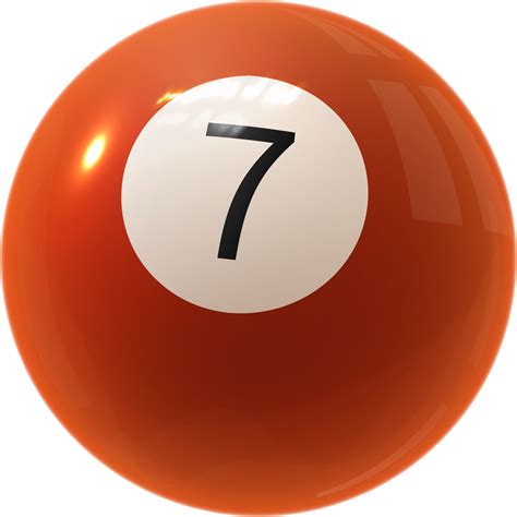 Brown Billiard Ball Number Seven 11421506 Png