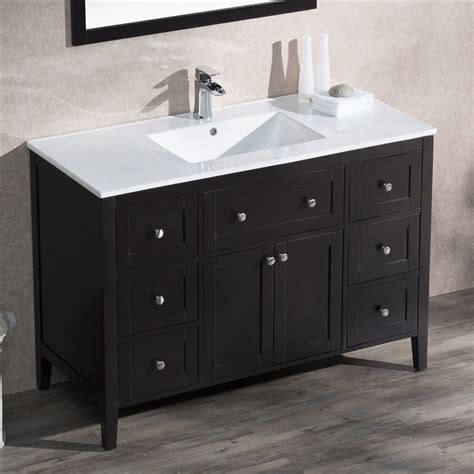 Bathroom vanity sinks come in a wide variety of styles and materials, and choosing the right sink for choosing a style for your bathroom vanity sink will likely depend on how you envision it fitting in. Vanity Victoria 49 with Porcelain Top (With images ...