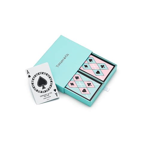 Set of two decks in a tiffany blue® box. Tiffany playing cards in Tiffany Blue and pink. | Tiffany & Co.