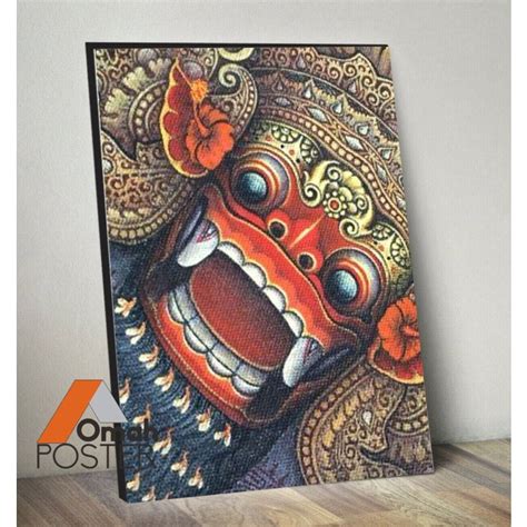 Jual Best New Hiasan Dinding Dekorasi Rumah Poster Bali Leak Barong