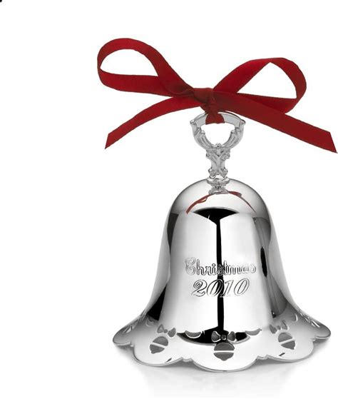 Towle 2010 Silver Plated Pierced Bell Ornament 31st