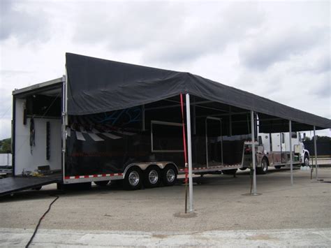 Race Car Trailer Awnings New Featherlite Trailers Delivered