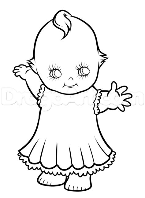 Kewpie Drawing Tutorial, Kewpie Doll, Step by Step, Stuff ... Drawings dolls stuffed toys custom mascots activities gifts tailored.