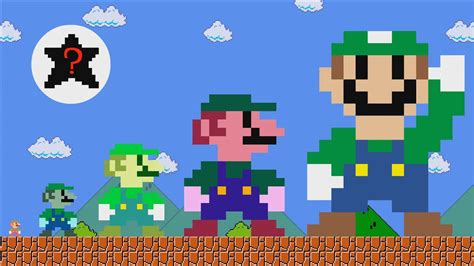 Giant Invincible Luigi Growing Up And The Colossal Star Mario Cartoon