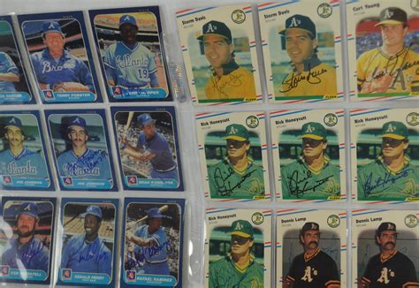 lot detail autographed baseball card collection