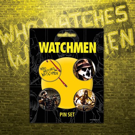 Discontinued Watchmen 4 Piece Pin Set Who Watches