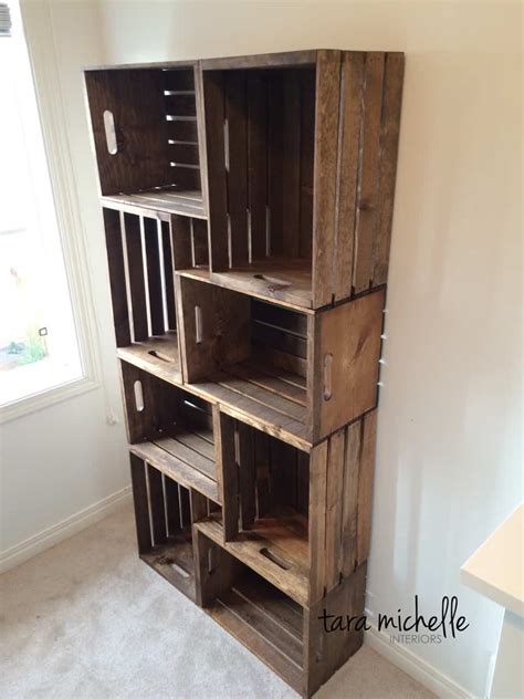 Brilliant Wooden Crate Decorating Ideas For Added Storage Space