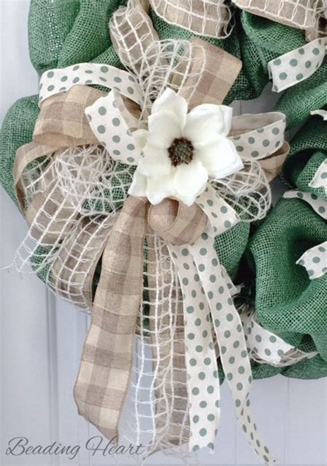 Summer Wreaths For Front Door Burlap Summer By Beadingheartdecor