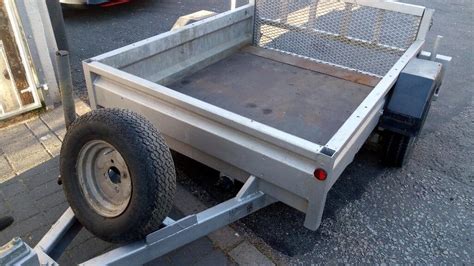 5x4 Heavy Duty Plant Trailer With Ramp Door Fully Galvanized In