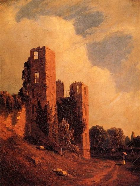 Sanford Robinson Gifford Le château de Kenilworth Huile sur toile