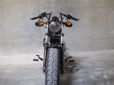 Biltwell Keystone Bars On Harley Davidson 48 Sportsterfront A Photo