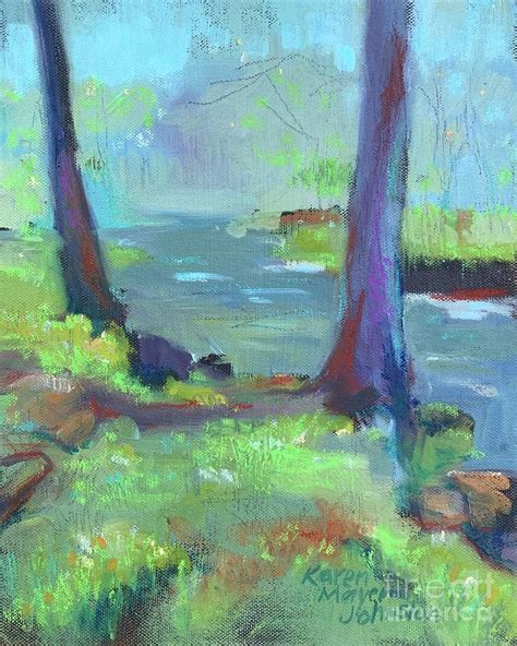 Cherokee Trees 2 Of 2 Painting By Karen Mayer Johnston Fine Art America