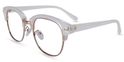 Unisex Full Frame Mixed Material Eyeglasses