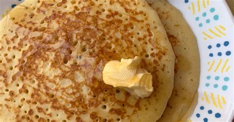 Original Fluffy Pancake With Honey Butter And Strawberry Recipe By