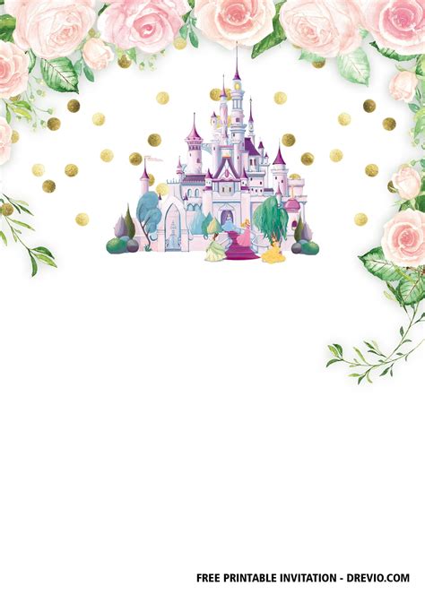 Free Printable Disney Castle Invitation Templates Dis