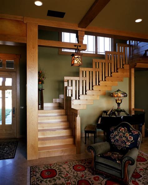 Craftman Stair Home Design Note Craftsman Style Interiors