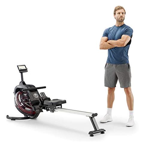 Marcy Water Rowing Machine Cardio Training Equipment With Adjustable
