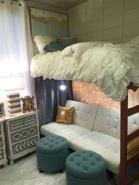 100 Cute Loft Beds College Dorm Room Design Ideas For Girl 94