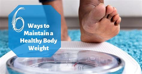 6 Tips To Maintain Healthy Body Weight Dr Maran Springfield