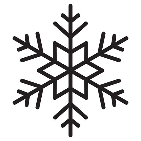 Snowflake Vector Symbol Sign Icon 3479446 Vector Art At Vecteezy