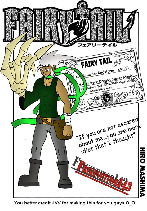 Fairy Tail Oc Id Card Rainer Redstorm By Frikineitor143 On Deviantart