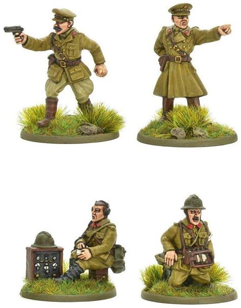 Bolt Action Wwii Wargame Allies Belgian Army Hq Miniatures Warlord