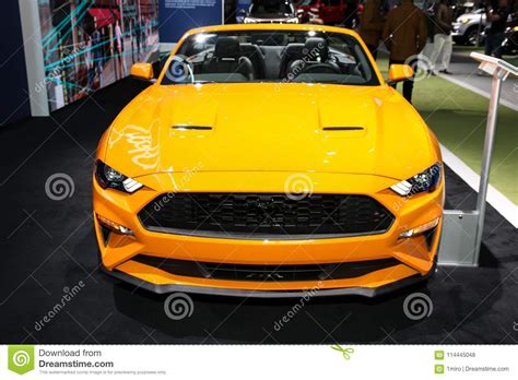 2018 Ford Mustang Ecoboost Premium Convertible Editorial Stock Photo