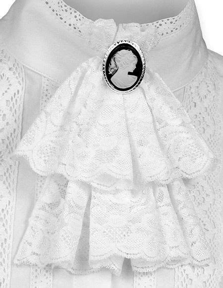 Victorian Lace Jabot White In 2019 Victorian Lace Victorian