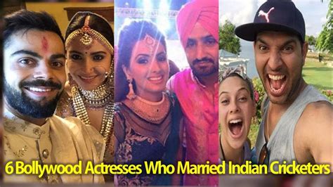 6 Bollywood Actresses Who Married Indian Cricketers Thetoplists Youtube