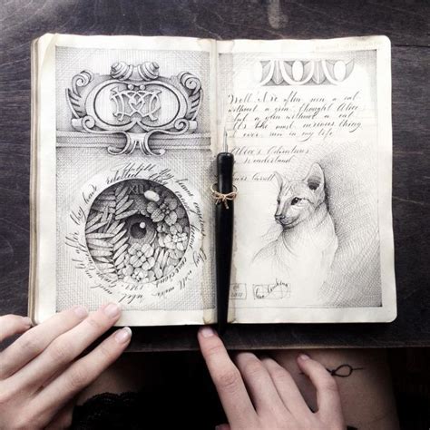 Скетч альбомы с мистическими иллюстрациями Елены Лимкиной Рисунки из