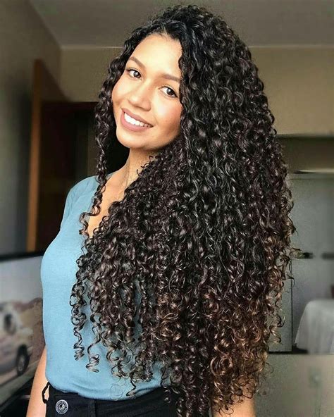 Long 3B Curly Hair - Wavy Haircut
