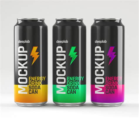 Download Glossy Soda Can Mockup Set - FREE on Behance