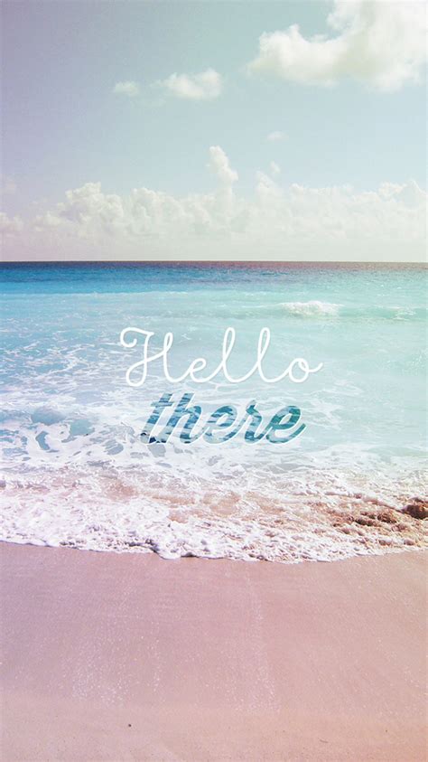 Hello There Summer Wave Beach Iphone 6 Wallpaper Hd Free Download Iphonewalls