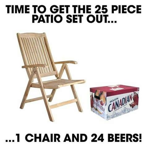 A Wooden Chair Next To A Carton Of Beer And A Box Of Canadian Cheese