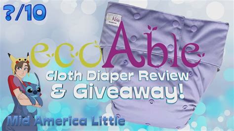 Abdl Ecoable Cloth Diaper Review And Giveaway Youtube