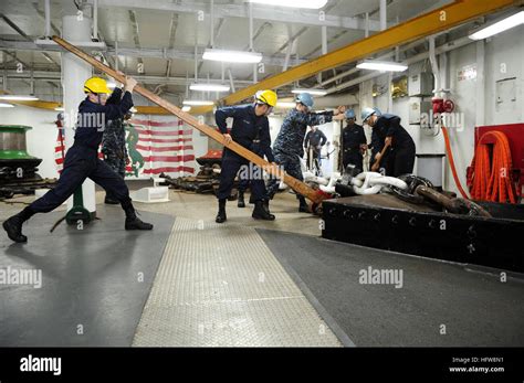 111120 N Wa347 172 Indian Ocean Nov 20 2011 Sailors Rig An Anchor