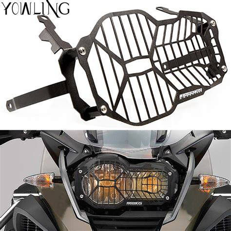 Based off our original award winning superbike cover design and made of the same quality waterproof material, the cover also features elasticated rim and belly straps as standard ensure the cover stays fixed in place and stops wind, mud or water getting up inside the. CNC Motorcycle Headlight Protector Grill Guard Cover For BMW R1200GS R 1200 GS LC / Adventure ...