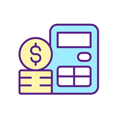 icono de color rgb de contabilidad Análisis de negocio contabilidad