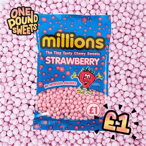 Millions Strawberry 85g Retro Sweets One Pound Sweets