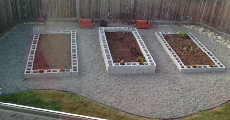 Raised Garden Bed Plans Concrete Blocks Garden Design
