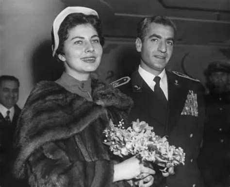 Mohammad Reza Pahlavi The Shah Of Iran With His Wife 1955 Old Photo £4