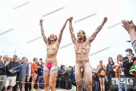 Denmark Roskilde July Naked Runners Have Stripped Off For