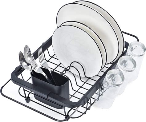 Toolf Expandable Dish Drying Rack Over The Sink Adjustable Dish Rack In