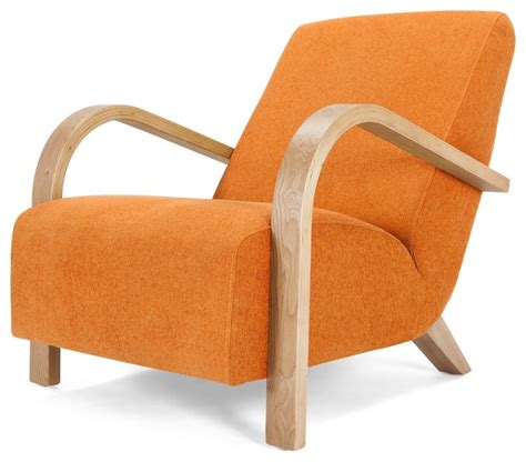 This fabulous contemporary armchair is impeccably executed by italian master craftsmen luxurious orange velvet extend around the sides and back of the gorgeous chair together with a seat cushion. Grace Armchair, Lava Orange - Modern - Armchairs & Accent ...