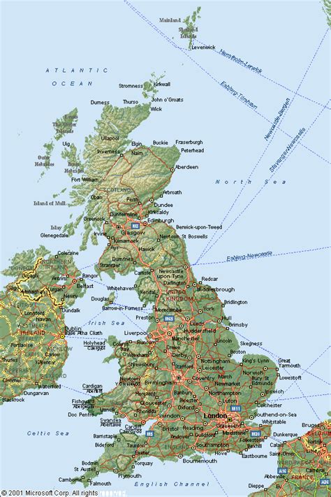Map Of The United Kingdom Of Great Britain